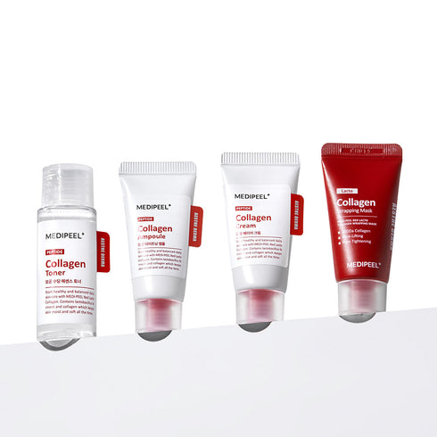 MEDIPEEL+ - Red Lacto Collagen Skin Care Trial Kit - 30ml+15ml+15ml+15ml