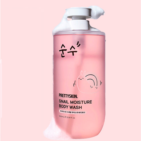 PRETTYSKIN - Snail Moisture Body Wash - 1000ml