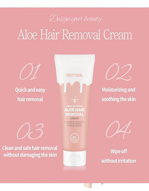 PRETTYSKIN - Design Your Beauty Aloe Hair Removal Cream - 100ml