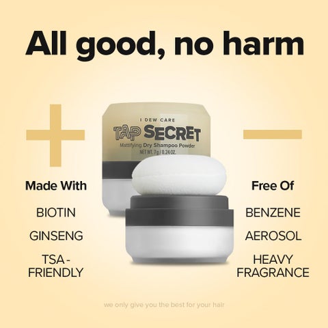 I DEW CARE - Tap Secret Mattifying Dry Shampoo Powder - 7g