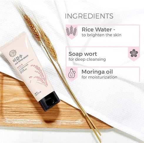 THE FACE SHOP Rice Water Bright Foaming Cleanser