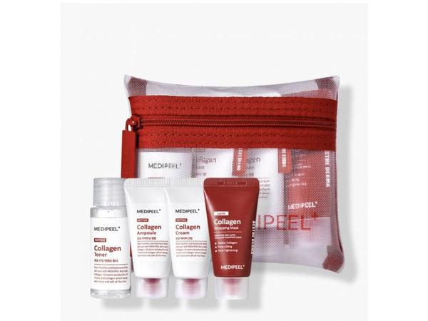 MEDIPEEL+ - Red Lacto Collagen Skin Care Trial Kit - 30ml+15ml+15ml+15ml
