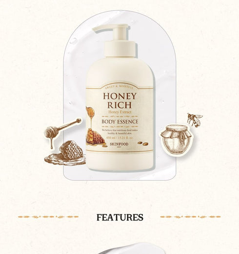 SKINFOOD – Honey Rich Body Essence – 450ml