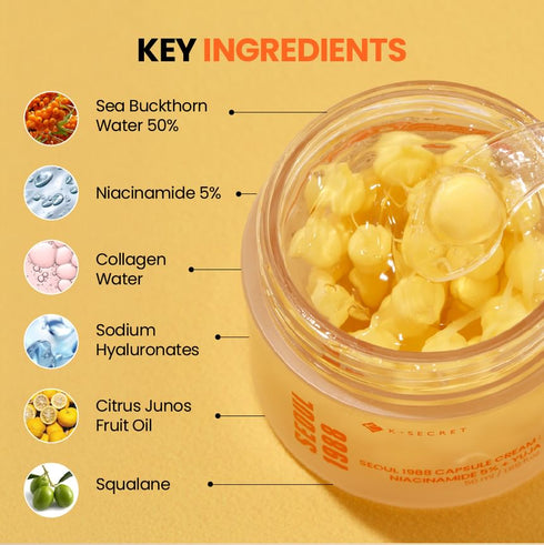 KSECRET - SEOUL 1988 Capsule Cream : Niacinamide 5% + Yuja - 50ml