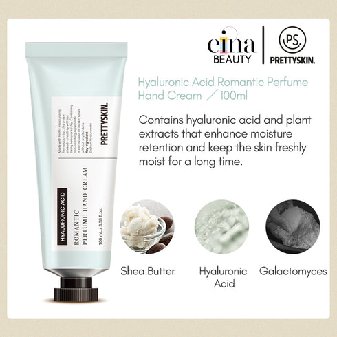 PRETTYSKIN - Romantic Perfume Hand Cream - Hyaluronic Acid - 100ml