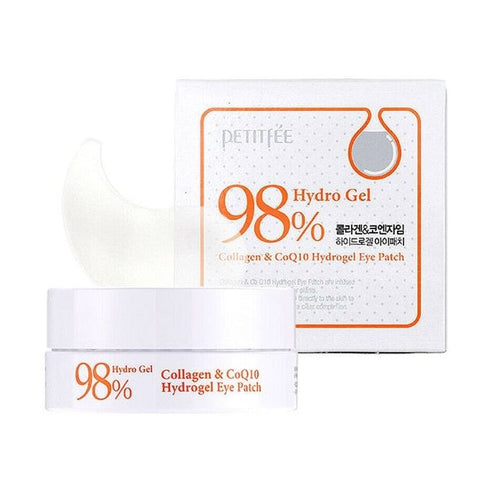 PETITFEE - Hydrogel Eye Patch - 1pack (60pcs) Collagen & Co Q10 - KRAP Beauty