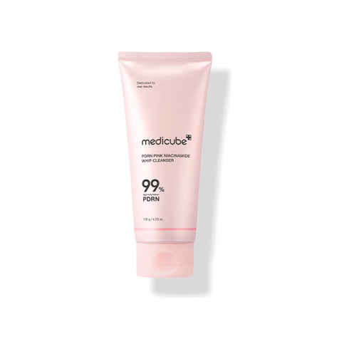 Medicube PDRN Pink Niacinamide Whip Cleanser – 120g | Brightening, Pore-Clearing Cream Foam